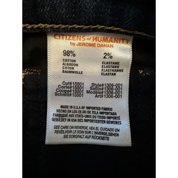 Citizens of Humanity Elson Medium Rise Straight Leg Jeans Size 26 - Picture 4 of 13